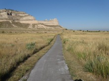 Scotts Bluff National Monument Saddle Rock Trail Looking Back