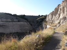 Scotts Bluff National Monument looking toward ranger station