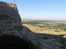 Scotts Bluff National Monument Saddle Rock Trail Looking Back