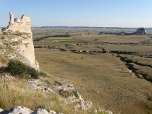 Scotts Bluff National Monument east peaks side