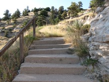 Scotts Bluff National Monument looking toward ranger station