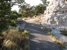 Scotts Bluff National Monument looking toward ranger station