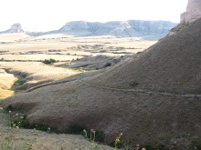 Scotts Bluff National Monument Saddle Rock Trail Looking Back