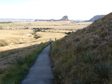 Scotts Bluff National Monument Saddle Rock Trail Looking Back