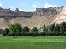 Scotts Bluff National Monument north east view from the Gering golf course
